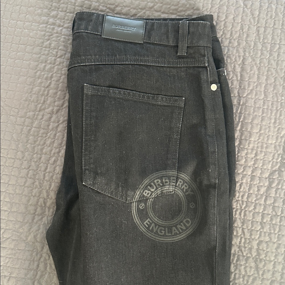 Burberry Charcoal Denim Trousers